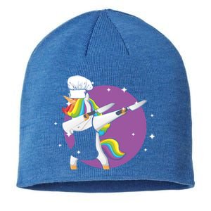 Dabbing Unicorn Chef Cook Cuisine Food Restaurant Baker Gift Sustainable Beanie