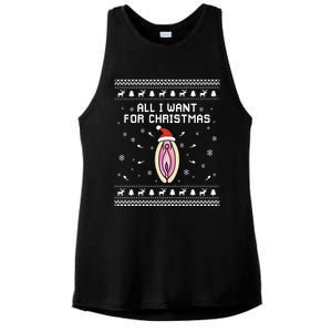 Dirty Ugly Christmas For Husband Or Friend Gift Ladies PosiCharge Tri-Blend Wicking Tank