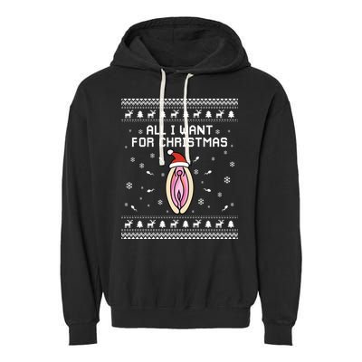 Dirty Ugly Christmas For Husband Or Friend Gift Garment-Dyed Fleece Hoodie