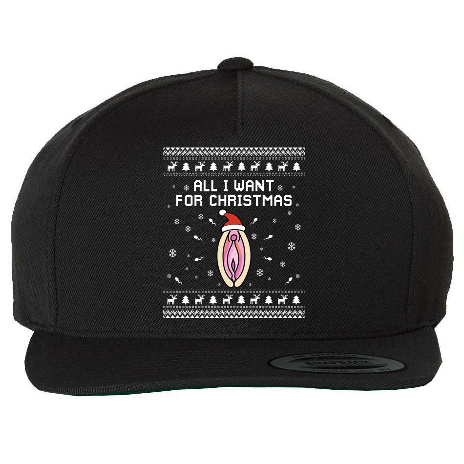 Dirty Ugly Christmas For Husband Or Friend Gift Wool Snapback Cap