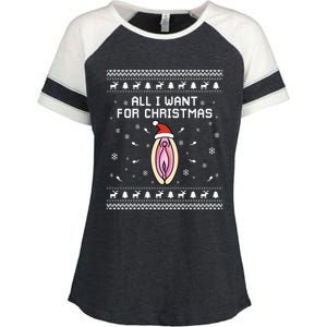 Dirty Ugly Christmas For Husband Or Friend Gift Enza Ladies Jersey Colorblock Tee