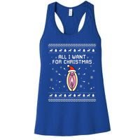 Dirty Ugly Christmas For Husband Or Friend Gift Women's Racerback Tank