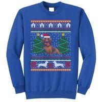 Dachshund Ugly Christmas Funny Holiday Dog Lover Xmas Gift Great Gift Tall Sweatshirt