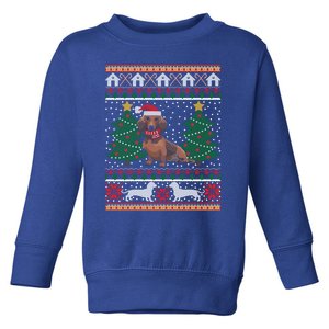 Dachshund Ugly Christmas Funny Holiday Dog Lover Xmas Gift Great Gift Toddler Sweatshirt