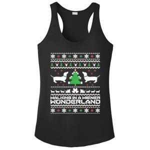 Dachshund Ugly Christmas Cute Gift Doxie Santa Christmas Ladies PosiCharge Competitor Racerback Tank