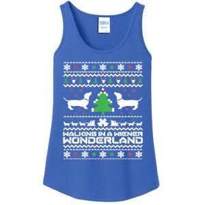 Dachshund Ugly Christmas Cute Gift Doxie Santa Christmas Ladies Essential Tank