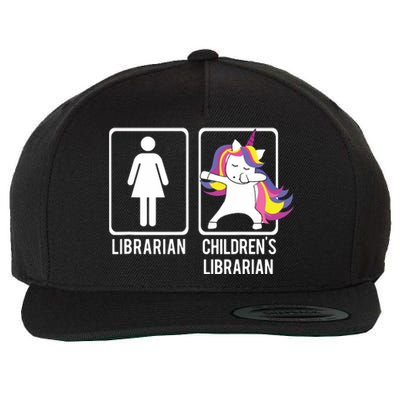 DABBING UNICORN CHILDRENS LIBRARIAN Gift Dabs Library Wool Snapback Cap