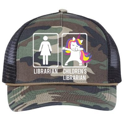 DABBING UNICORN CHILDRENS LIBRARIAN Gift Dabs Library Retro Rope Trucker Hat Cap