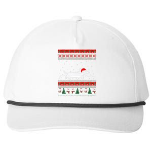 Dachshund Ugly Christmas Gift For Christmas Birthday Snapback Five-Panel Rope Hat