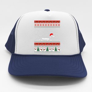 Dachshund Ugly Christmas Gift For Christmas Birthday Trucker Hat