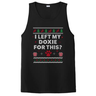 Doxie Ugly Christmas Dachshund Weiner Dog Xmas Funny Gift PosiCharge Competitor Tank