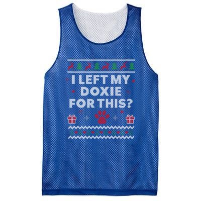 Doxie Ugly Christmas Dachshund Weiner Dog Xmas Funny Gift Mesh Reversible Basketball Jersey Tank