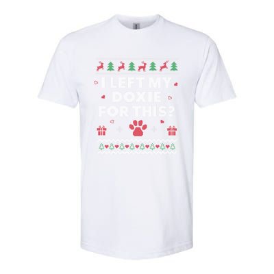 Doxie Ugly Christmas Dachshund Weiner Dog Xmas Funny Gift Softstyle CVC T-Shirt