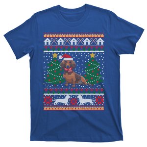 Dachshund Ugly Christmas Funny Holiday Dog Lover Xmas Gift Meaningful Gift T-Shirt