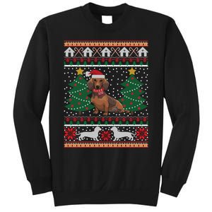 Dachshund Ugly Christmas Funny Holiday Dog Lover Xmas Gift Sweatshirt