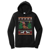 Dachshund Ugly Christmas Funny Holiday Dog Lover Xmas Gift Women's Pullover Hoodie