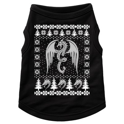 Dragon Ugly Christmas Fantasy Mystical Holiday Xmas Gift Doggie Tank