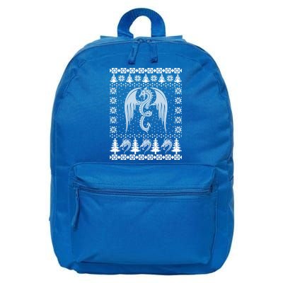 Dragon Ugly Christmas Fantasy Mystical Holiday Xmas Gift 16 in Basic Backpack
