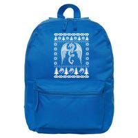 Dragon Ugly Christmas Fantasy Mystical Holiday Xmas Gift 16 in Basic Backpack