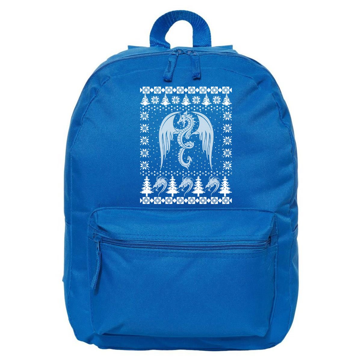 Dragon Ugly Christmas Fantasy Mystical Holiday Xmas Gift 16 in Basic Backpack
