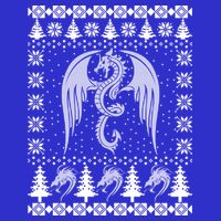Dragon Ugly Christmas Fantasy Mystical Holiday Xmas Gift 16 in Basic Backpack