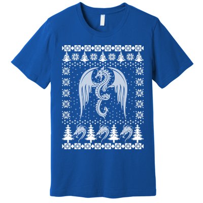 Dragon Ugly Christmas Fantasy Mystical Holiday Xmas Gift Premium T-Shirt