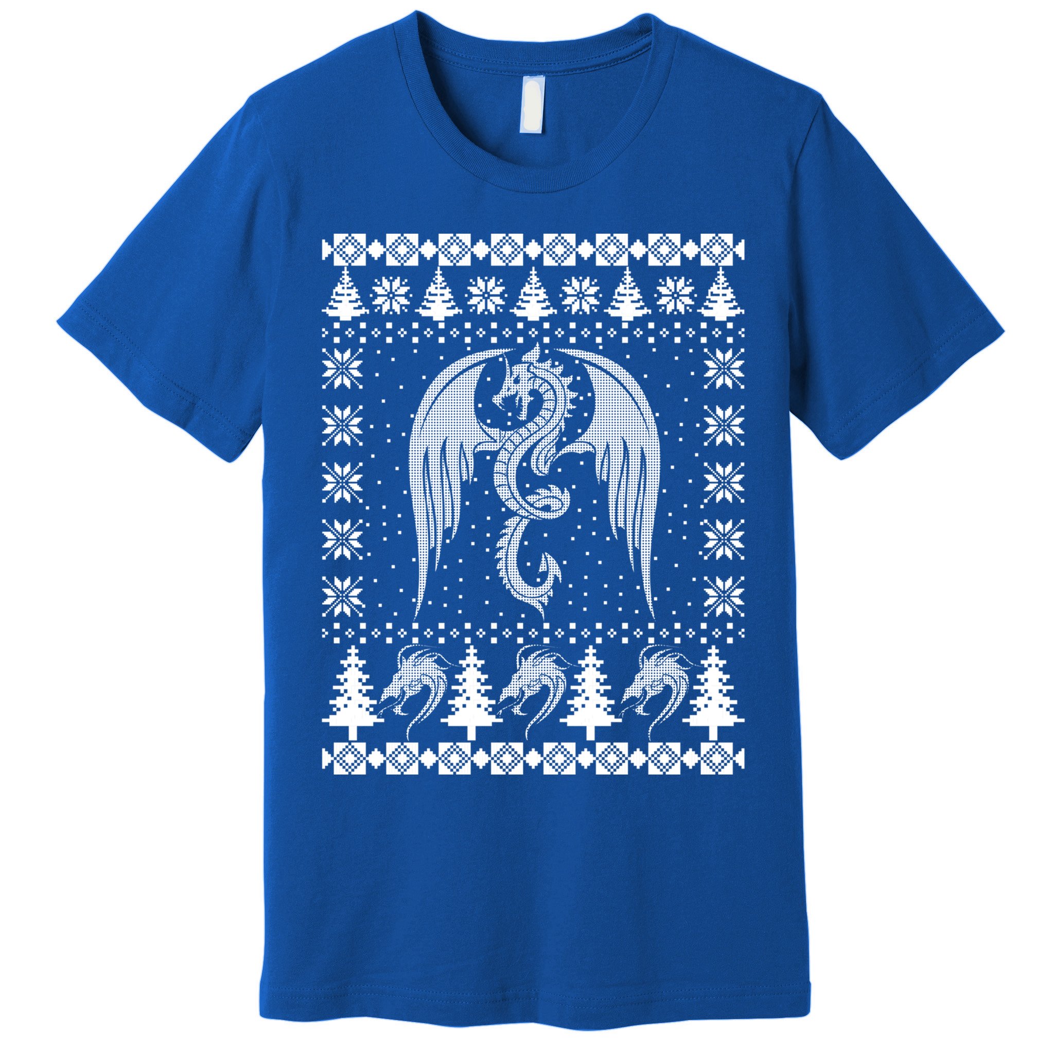 Dragon Ugly Christmas Fantasy Mystical Holiday Xmas Gift Premium T-Shirt