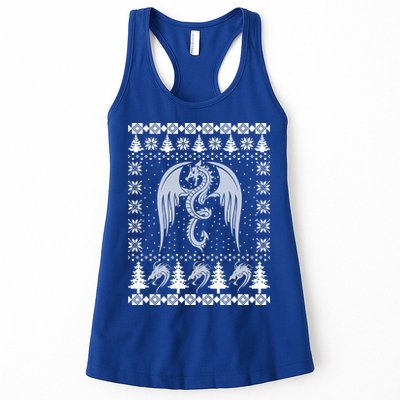 Dragon Ugly Christmas Fantasy Mystical Holiday Xmas Gift Womens Tank Top