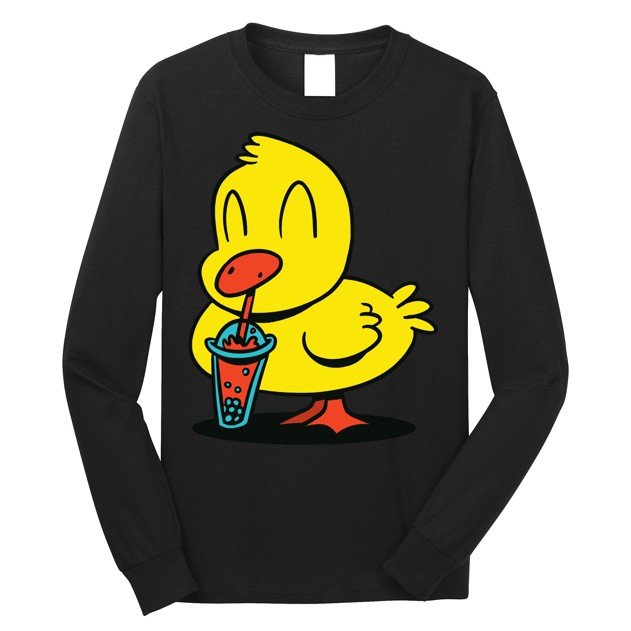 Duck Bubble Tea Long Sleeve Shirt
