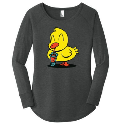 Duck Bubble Tea Women's Perfect Tri Tunic Long Sleeve Shirt