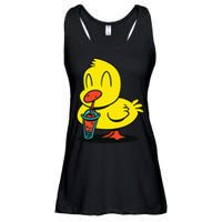 Duck Bubble Tea Ladies Essential Flowy Tank