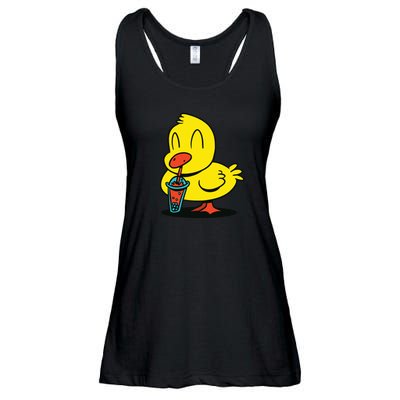 Duck Bubble Tea Ladies Essential Flowy Tank