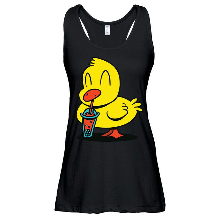 Duck Bubble Tea Ladies Essential Flowy Tank