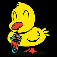 Duck Bubble Tea Ladies Essential Flowy Tank