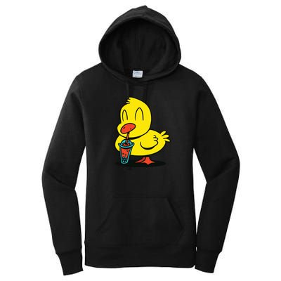 Duck Bubble Tea Women's Pullover Hoodie