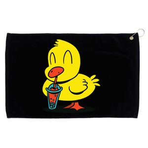 Duck Bubble Tea Grommeted Golf Towel