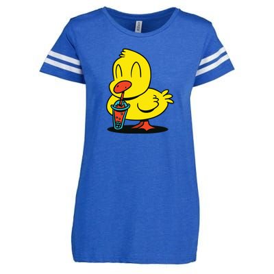 Duck Bubble Tea Enza Ladies Jersey Football T-Shirt