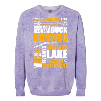 Duck Call Redhead Duck Hunting Colorblast Crewneck Sweatshirt