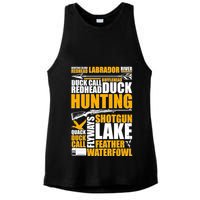 Duck Call Redhead Duck Hunting Ladies PosiCharge Tri-Blend Wicking Tank