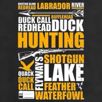 Duck Call Redhead Duck Hunting Garment-Dyed Fleece Hoodie