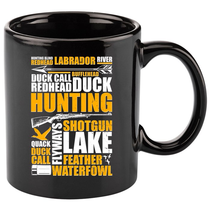 Duck Call Redhead Duck Hunting 11oz C Handle Ceramic Mug