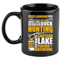Duck Call Redhead Duck Hunting 11oz C Handle Ceramic Mug