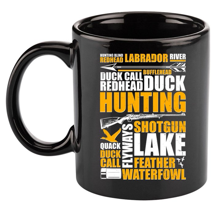 Duck Call Redhead Duck Hunting 11oz C Handle Ceramic Mug