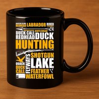 Duck Call Redhead Duck Hunting 11oz C Handle Ceramic Mug