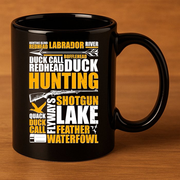Duck Call Redhead Duck Hunting 11oz C Handle Ceramic Mug