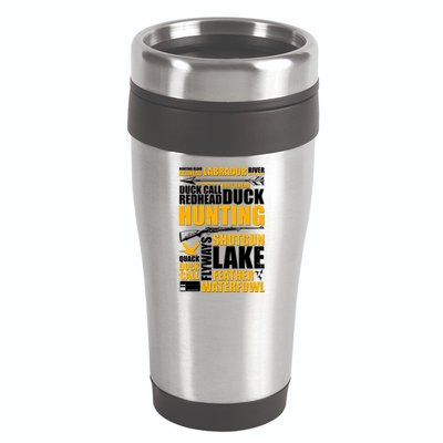 Duck Call Redhead Duck Hunting 16oz Travel Tumbler