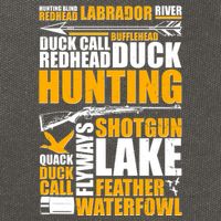 Duck Call Redhead Duck Hunting Cotton Canvas Backpack