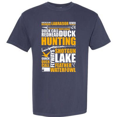 Duck Call Redhead Duck Hunting Garment-Dyed Heavyweight T-Shirt