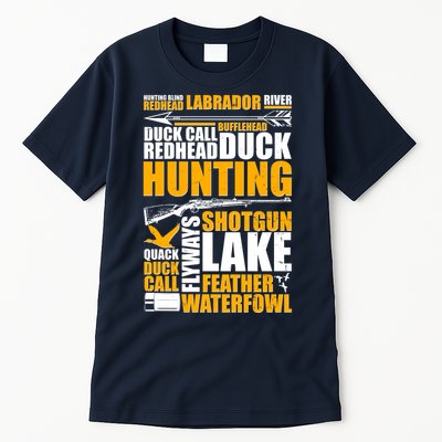 Duck Call Redhead Duck Hunting Tall T-Shirt