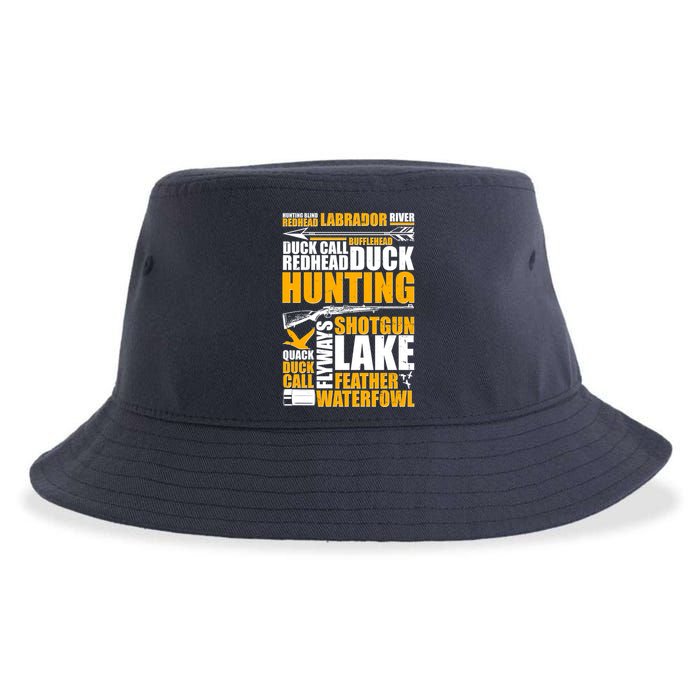 Duck Call Redhead Duck Hunting Sustainable Bucket Hat